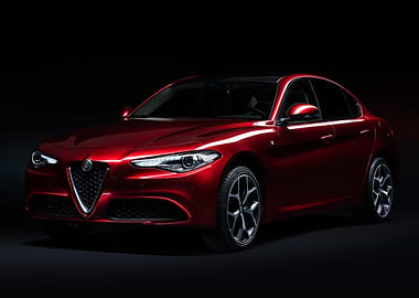 Red Alfa Romeo Giulia Sedan