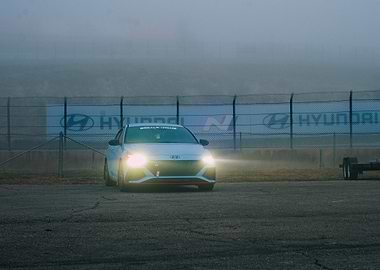 Hyundai Elantra N in Fog