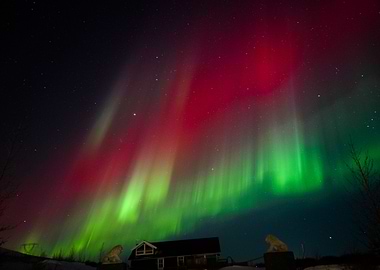 Aurora Borealis Night Sky