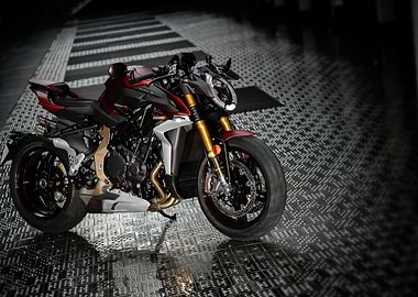 Red and Black Motorcycle