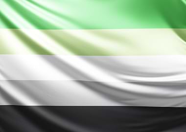 Aromantic Pride Flag, realistic lgbt flag