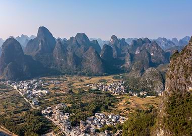 Karst Mountains in Xingping