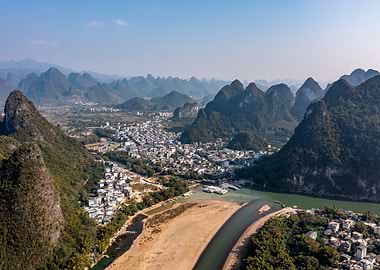 Guilin Karst Mountains and Li River