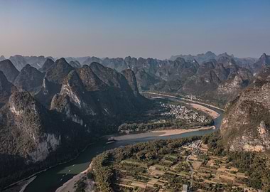 Li River Valley in Mountains