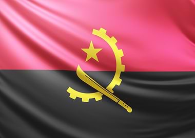 Angolan Flag, flag of angola