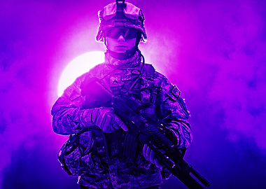 Soldier in Purple Haze