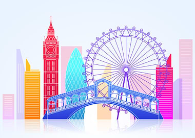 London Skyline Illustration
