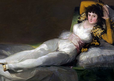 Reclining Woman in White