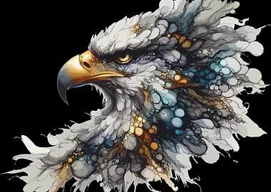 Abstract Eagle Portrait