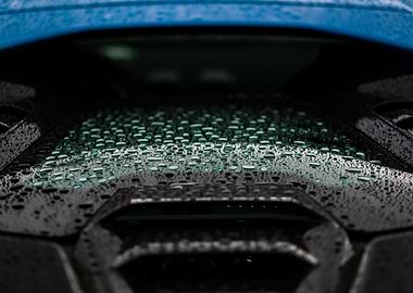Water Drops on Lamborghini Huracan Tecnica