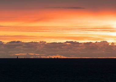 Brittany, France - Lighthouse Sunset