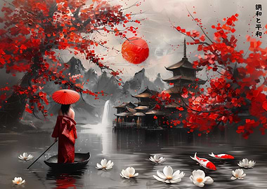 Japanese Garden Painting