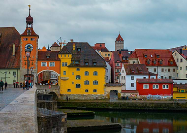 Medieval Town by the River