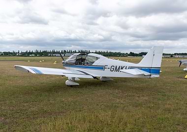 Small Airplane on Grass