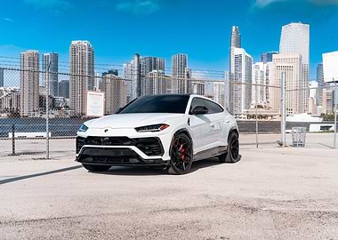 White Lamborghini Urus