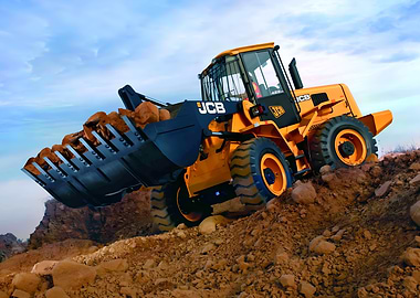 JCB Loader on Construction Site