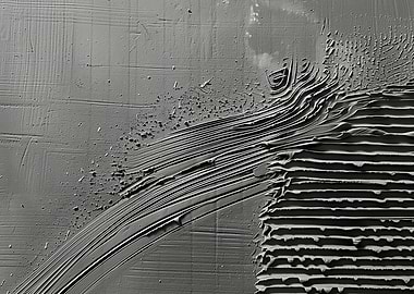 Abstract Gray Painting