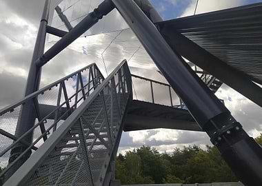 Metal Staircase and Platform
