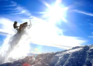 Snowmobile Jump