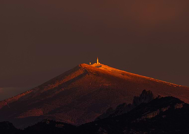 Mountain Peak at Sunset