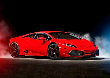 Red Lamborghini Huracan