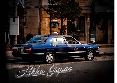 Japanese Taxi in Nikko