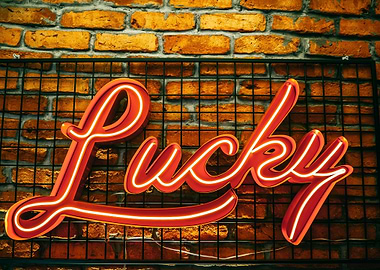 Neon Lucky Sign