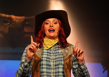 Cowgirl Performer on Stage
