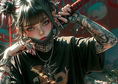 Anime Girl with Katana