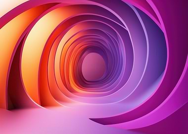 Abstract Spiral Tunnel