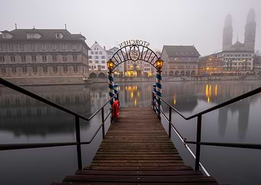 Foggy River Walk