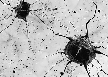 Black cells in white background