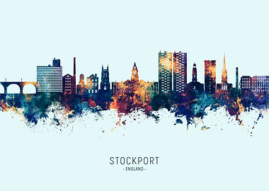Stockport England Skyline
