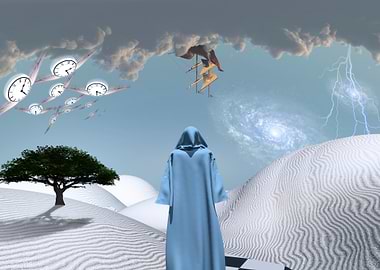 Surreal Desert Landscape