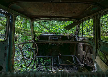 Abandoned Car Interior