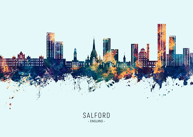 Salford England Skyline