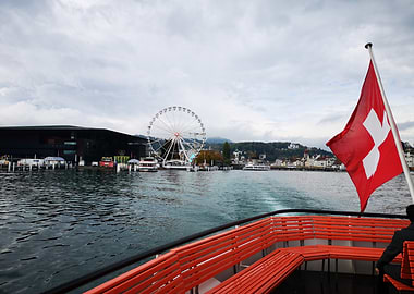 Swiss Lake View from Boat