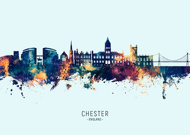 Chester England Skyline