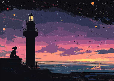 Lighthouse Sunset
