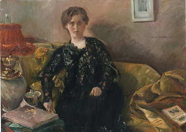 Woman in Black Dress