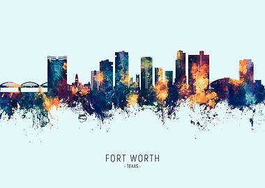 Fort Worth Texas Skyline