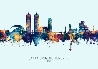 Santa Cruz de Tenerife Spain Skyline