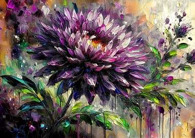 Purple Flower Painting