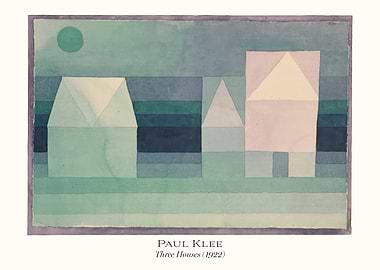 Paul Klee Three Houses Bauhaus
