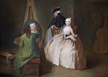 Rococo Portrait Painting