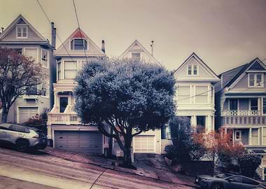 Victorian Houses on a Hill