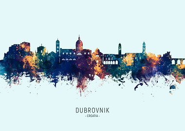Dubrovnik Croatia Skyline