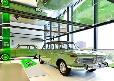 Vintage Green BMW 1500
