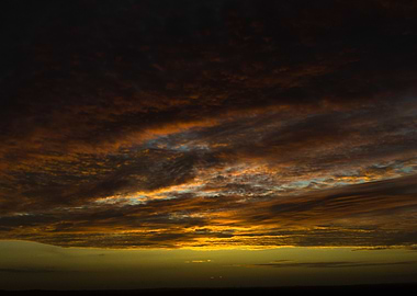 Sunset Sky with Clouds