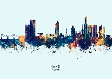 Hanoi Saigon Vietnam Skyline
